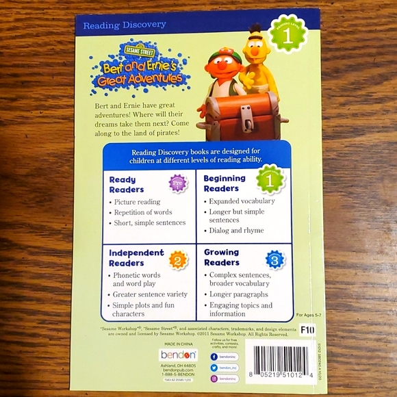 4 New Reading/Coloring/Flashcards-RainBoCorns-Bert&Ernie-Sesame Street-Landmarks - Picture 5 of 14